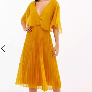 ASOS Short Sleeve Pleated Midi Dress